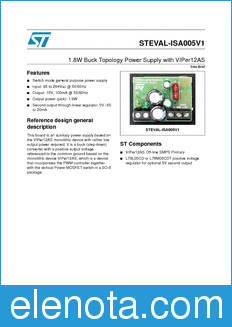 STMicroelectronics STEVAL-ISA005V1 datasheet