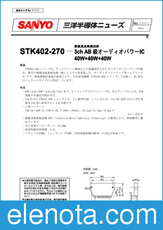 Sanyo STK402-270 datasheet