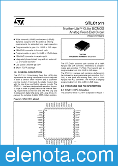 STMicroelectronics STLC1511 datasheet