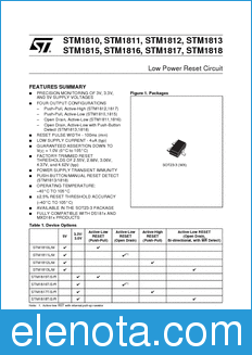 STMicroelectronics STM1810 datasheet