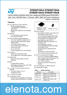 STMicroelectronics STM32F100C6 datasheet