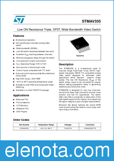 STMicroelectronics STMAV335 datasheet