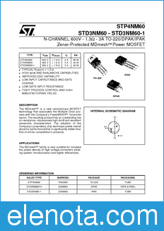 STMicroelectronics STP4NM60 datasheet