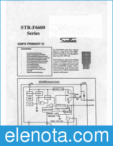 Sanken STR-F6512 datasheet