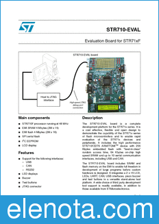 STMicroelectronics STR710-EVAL datasheet