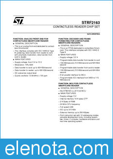 STMicroelectronics STRF2163 datasheet
