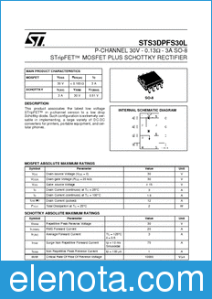 STMicroelectronics STS3DPFS30L datasheet