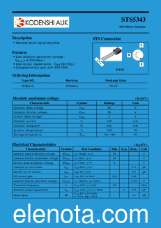 KODENSHI AUK STS5343 datasheet