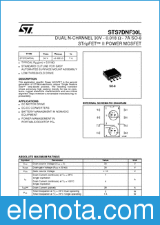 STMicroelectronics STS7DNF30L datasheet