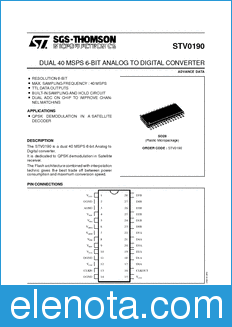 STMicroelectronics STV0190 datasheet