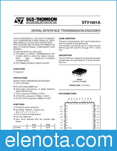 STMicroelectronics STV1601A datasheet