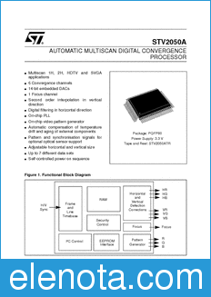 STMicroelectronics STV2050A datasheet
