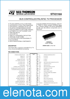 STMicroelectronics STV2116A datasheet