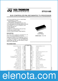 STMicroelectronics STV2118B datasheet