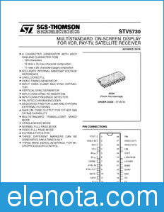 STMicroelectronics STV5730 datasheet