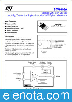 STMicroelectronics STV9302A datasheet