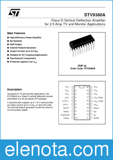 STMicroelectronics STV9380A datasheet