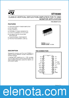STMicroelectronics STV9380 datasheet