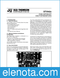 STMicroelectronics STV942X datasheet