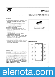 STMicroelectronics STV9432 datasheet