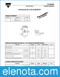 Vishay Si1302DL datasheet