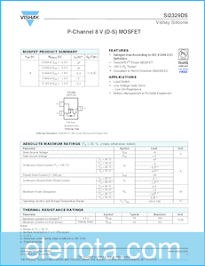 Vishay Si2329DS datasheet