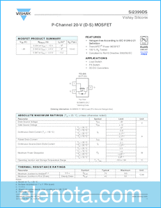 Vishay Si2399DS datasheet