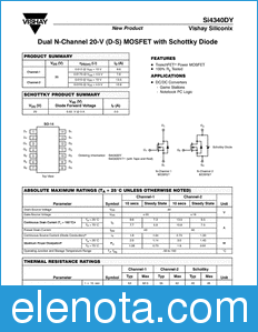 Vishay Si4340DY datasheet