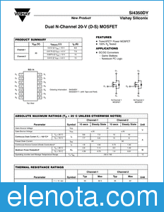 Vishay Si4350DY datasheet