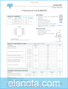 Vishay Si4491EDY datasheet