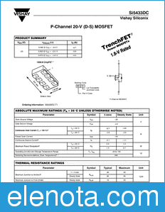 Vishay Si5433DC datasheet