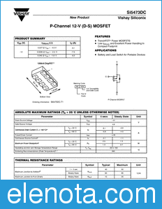 Vishay Si5473DC datasheet