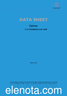 Optrex T-51750GD065J-LW-AON datasheet