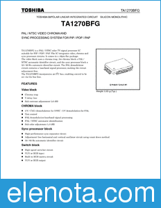 Toshiba TA1270BFG datasheet