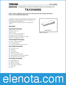 Toshiba TA1310ANG datasheet