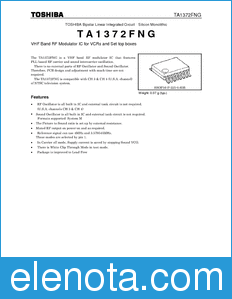 Toshiba TA1372FNG datasheet
