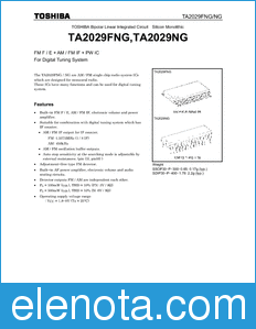 Toshiba TA2029FNG datasheet