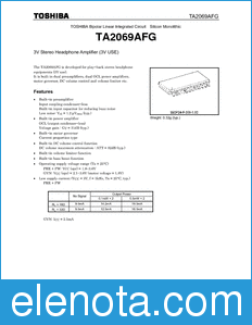 Toshiba TA2069AFG datasheet