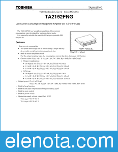 Toshiba TA2152FNG datasheet