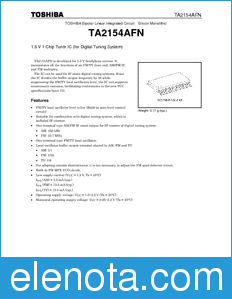 Toshiba TA2154AFN datasheet