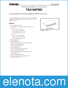 Toshiba TA2160FNG datasheet