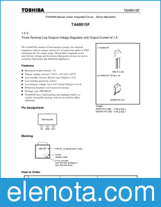 Toshiba TA48015F datasheet