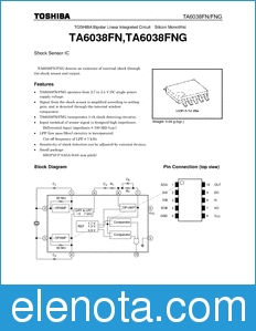 Toshiba TA6038FN datasheet