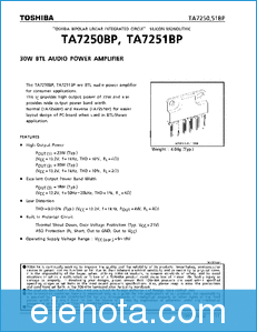 Toshiba TA7250BP datasheet