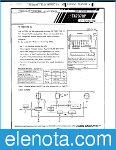 Toshiba TA7378P datasheet