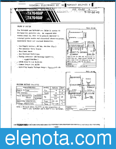 Toshiba TA7640AP datasheet