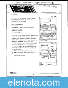 Toshiba TA7761P datasheet