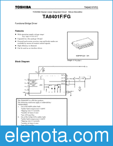Toshiba TA8401F/FG datasheet
