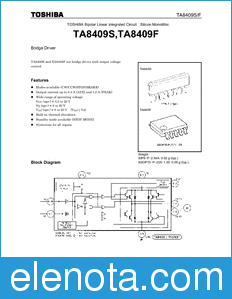 Toshiba TA8409S datasheet