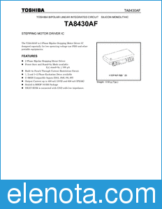 Toshiba TA8430AF datasheet